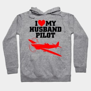 I Love My Husband Pilot Hoodie